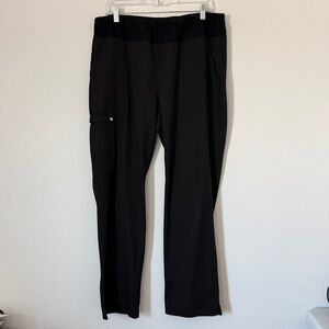 Elle Scrubs pant women mid rise straight Sz large